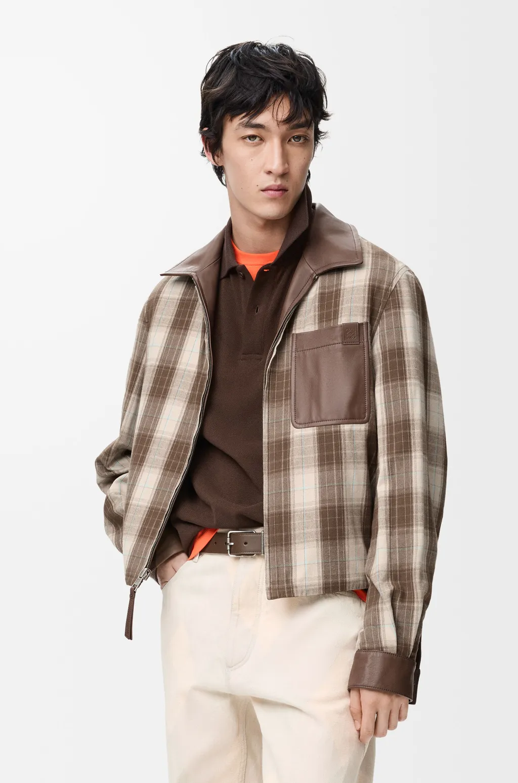Zip-Up Jacket In Nappa Lambskin