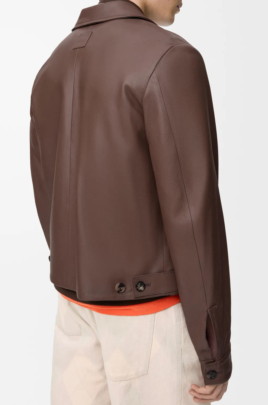 Zip-Up Jacket In Nappa Lambskin
