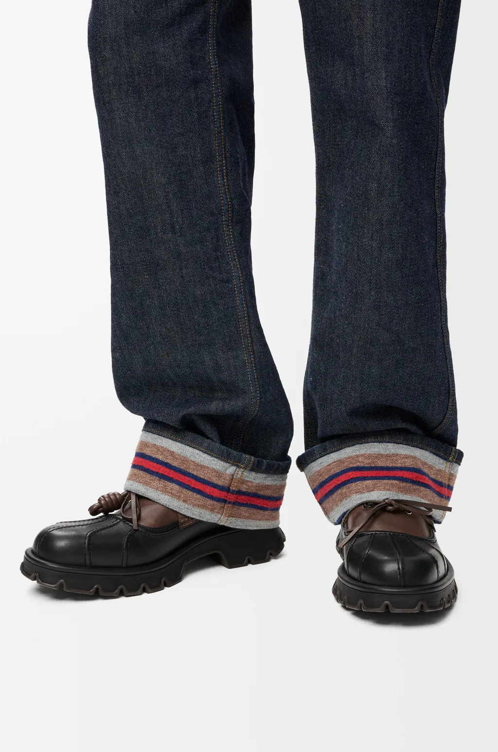 Bobby Derby In Calfskin And Vegetable-Tanned Calfskin