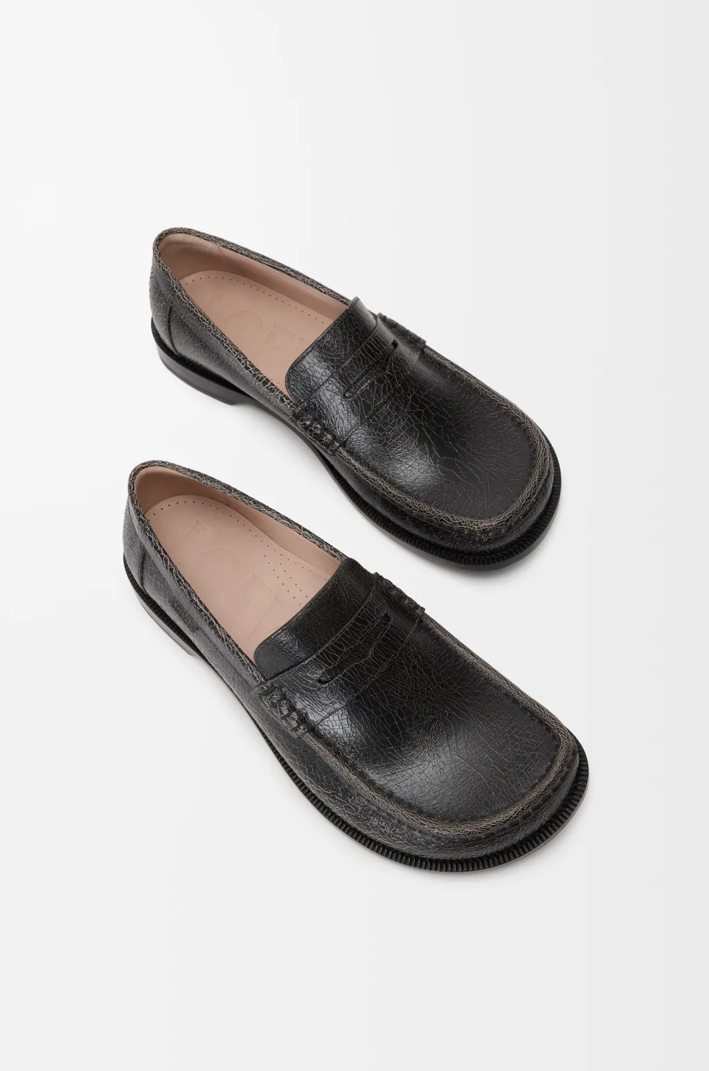 Campo Loafer In Cracked Calfskin
