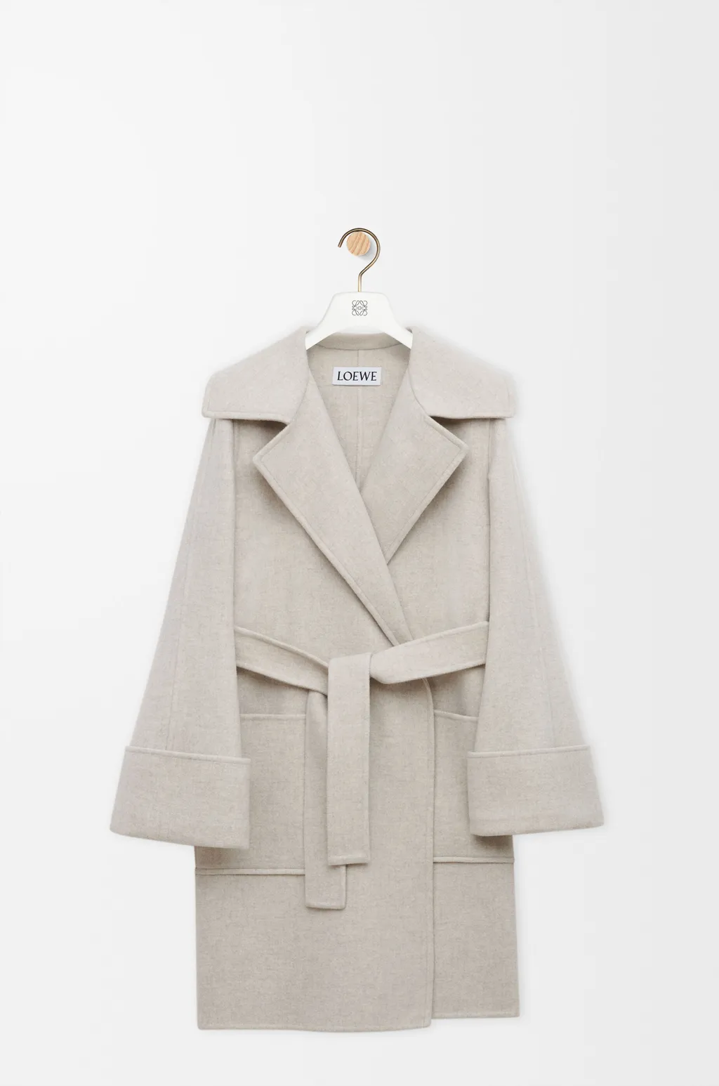 Belted Coat In Cashmere