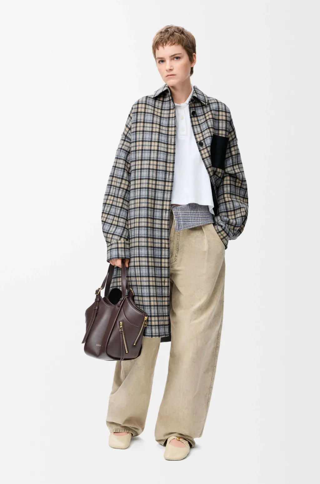 Coat In Wool And Cashmere