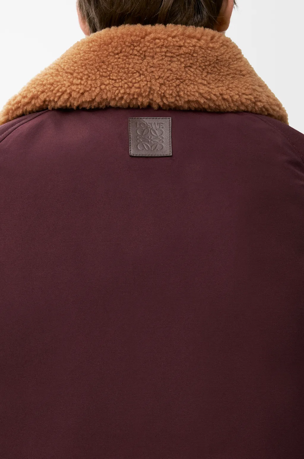 Puffer In Shearling And Cotton Blend