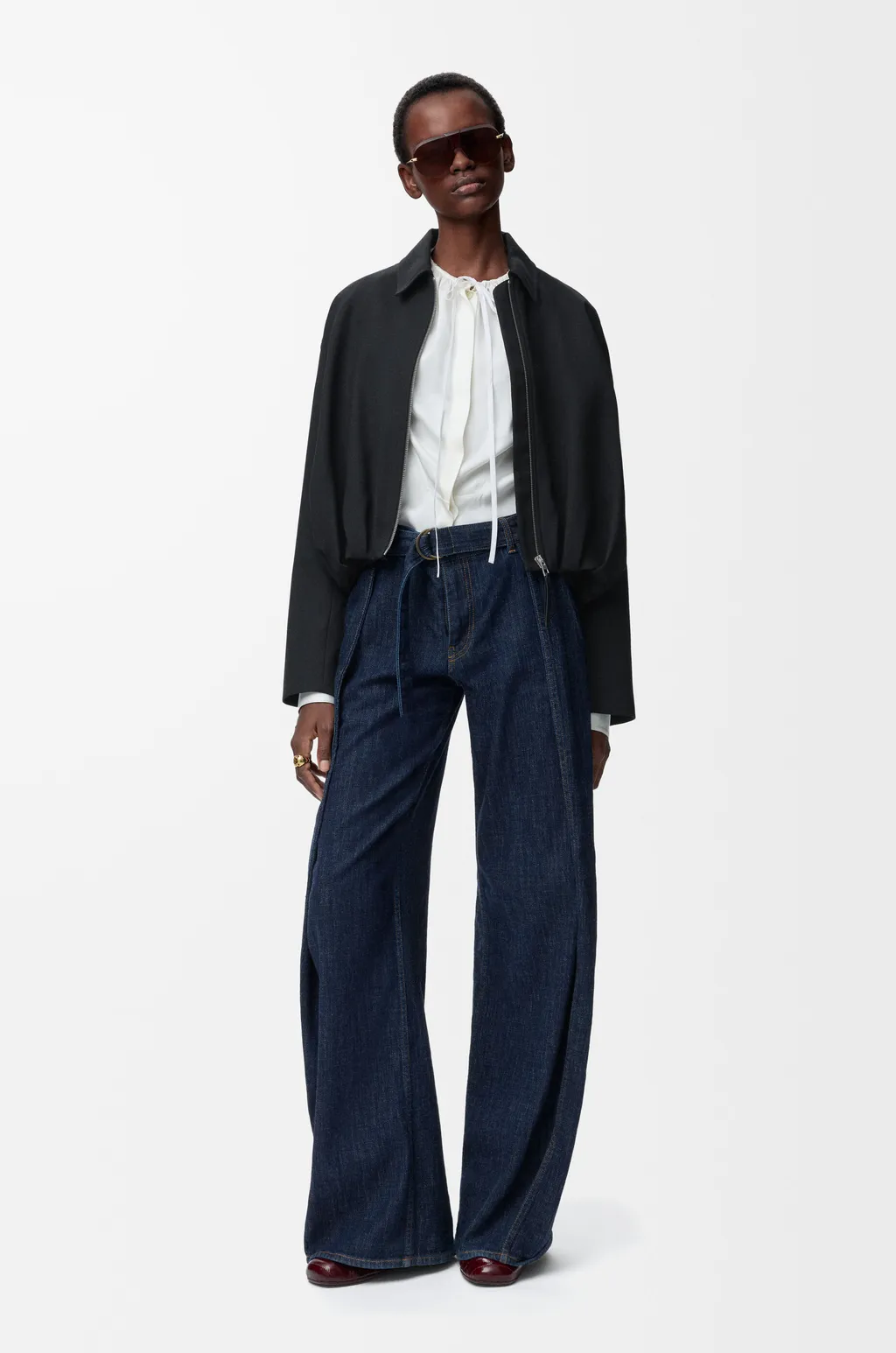 Draped Jacket In Wool