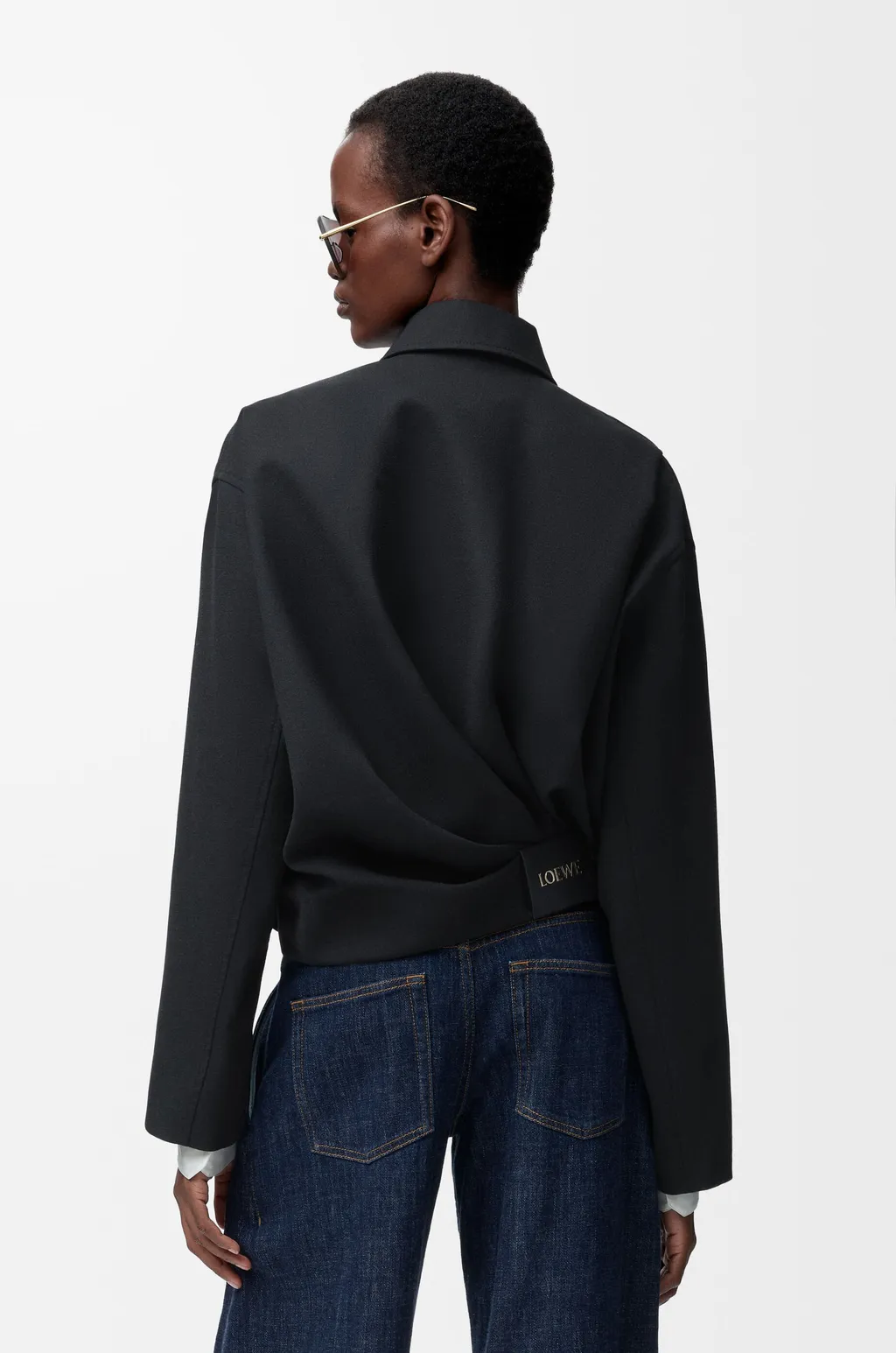 Draped Jacket In Wool