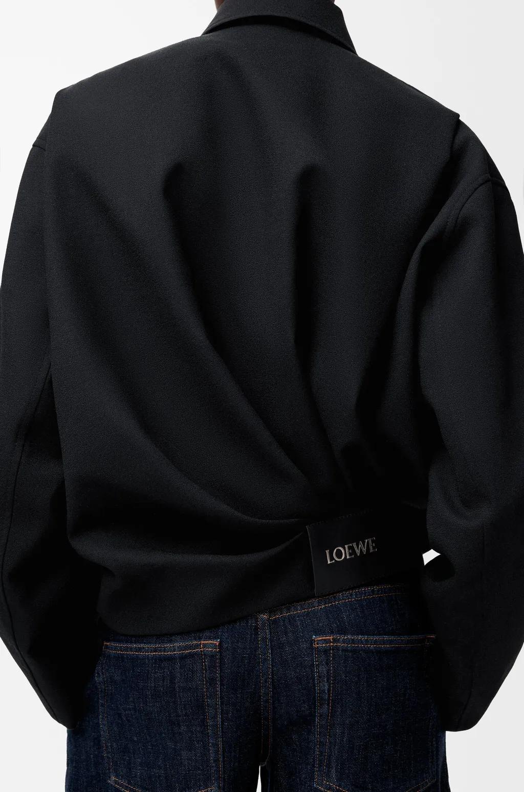 Draped Jacket In Wool