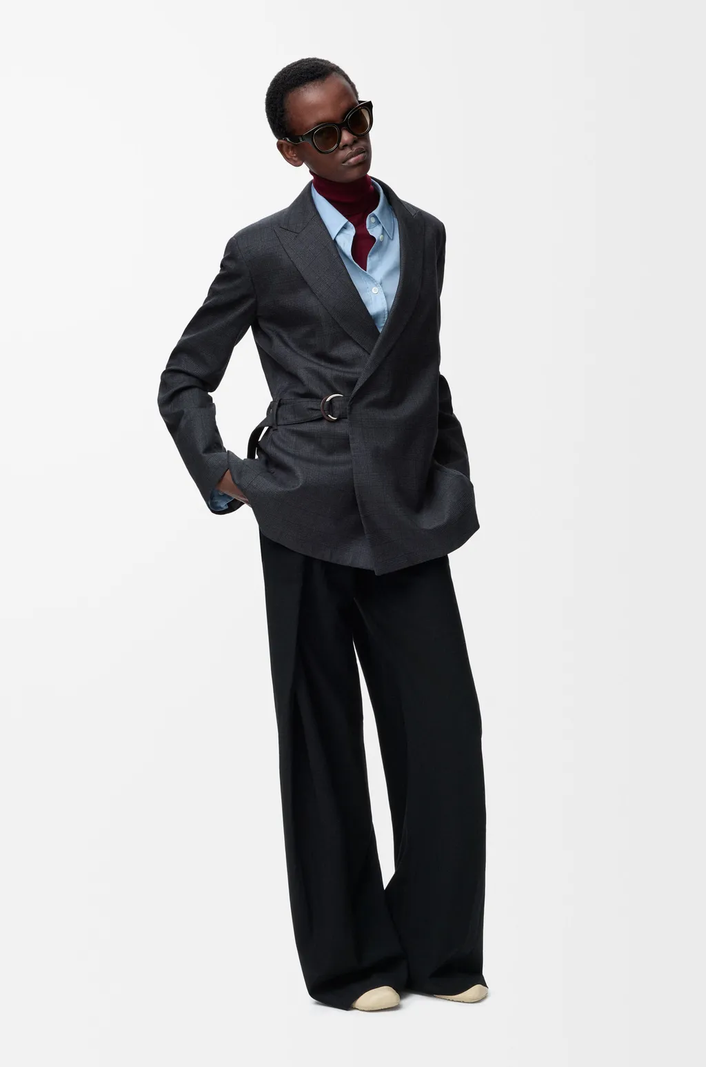 Draped Jacket In Wool