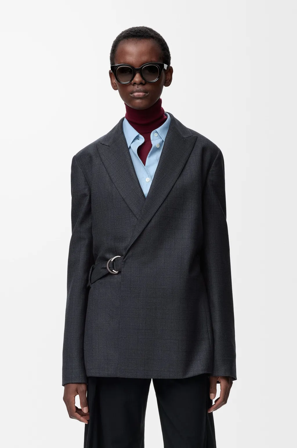Draped Jacket In Wool