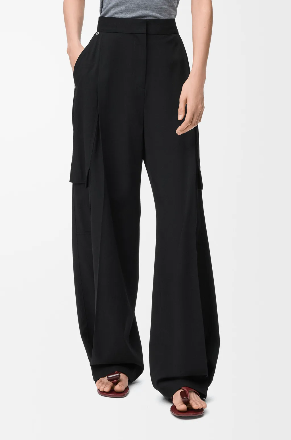 Cargo Trousers In Wool