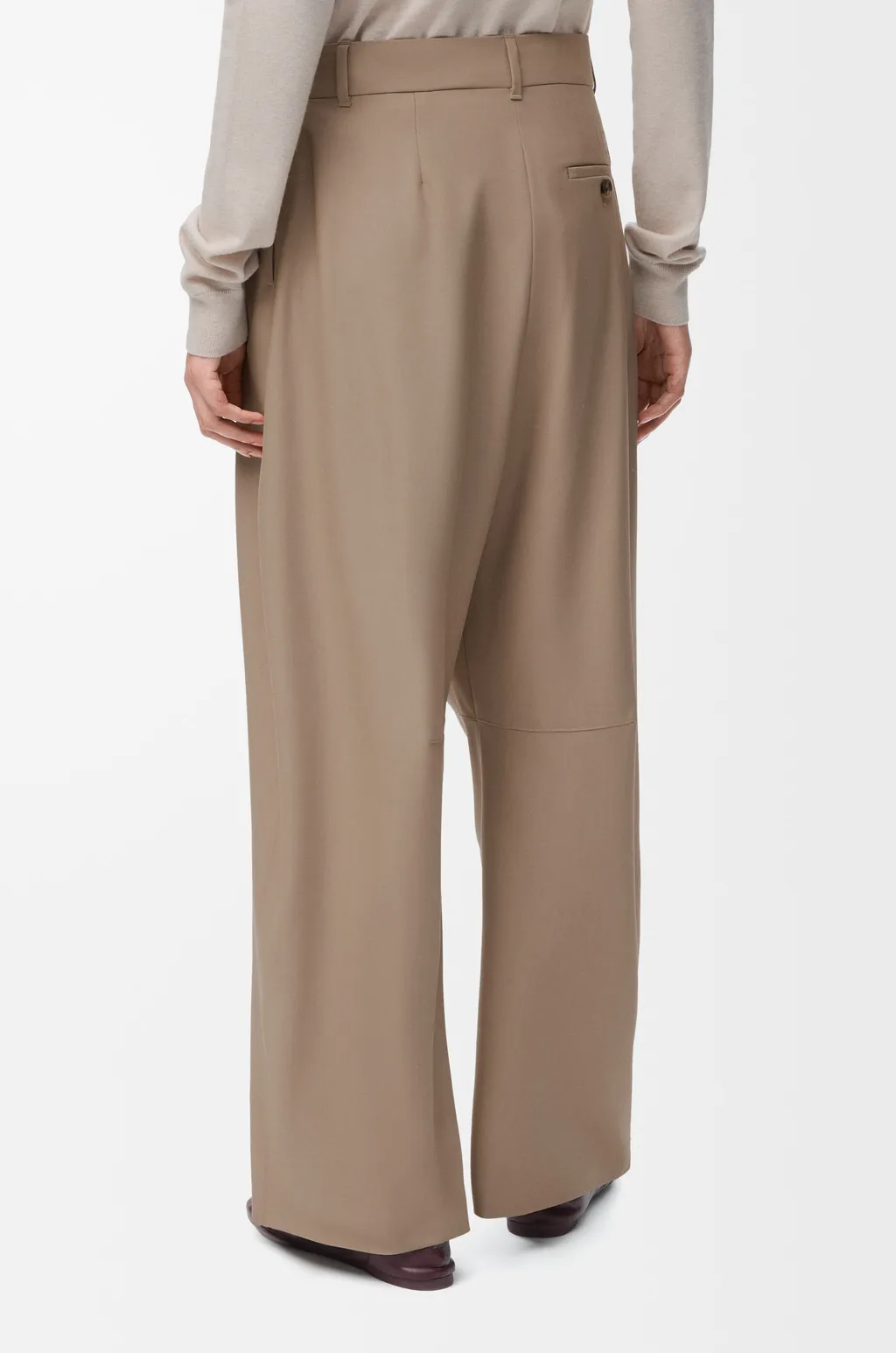 Barrel Trousers In Wool