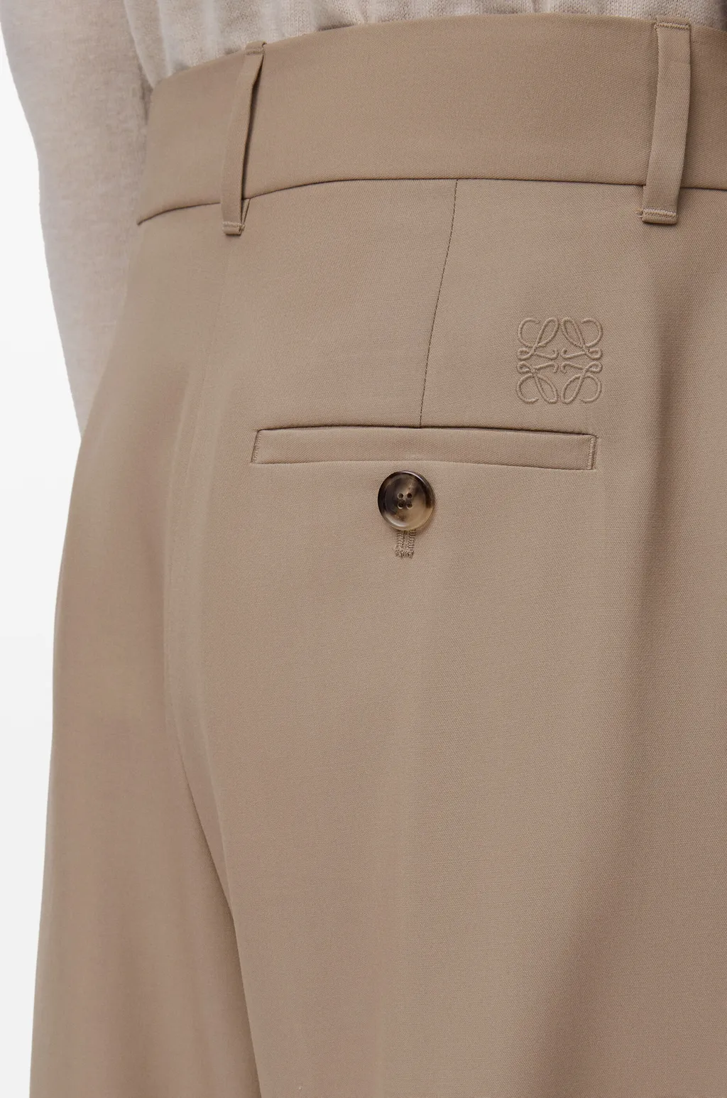Barrel Trousers In Wool