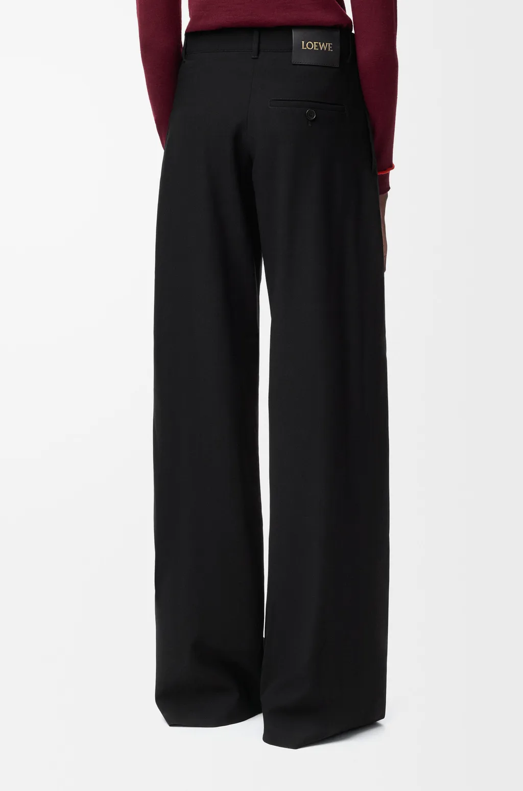 Belted Trousers In Wool