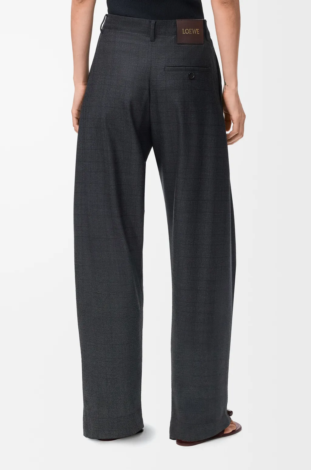 Belted Trousers In Wool