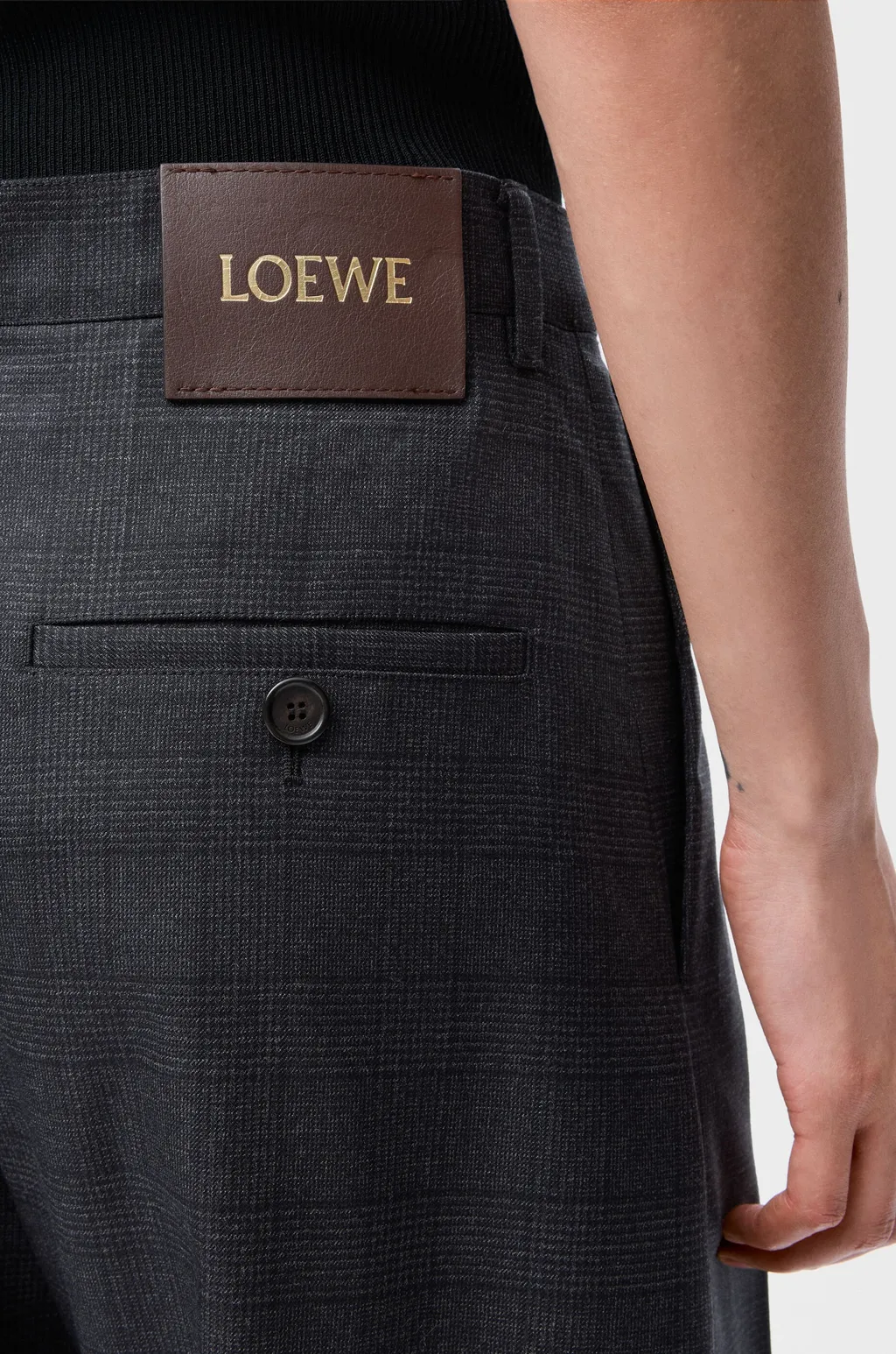 Belted Trousers In Wool