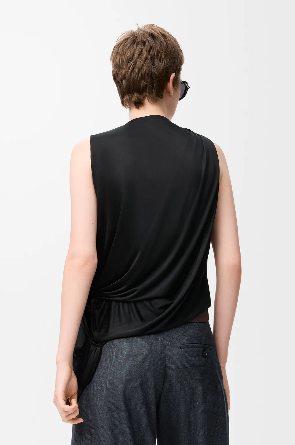 Draped Top In Viscose