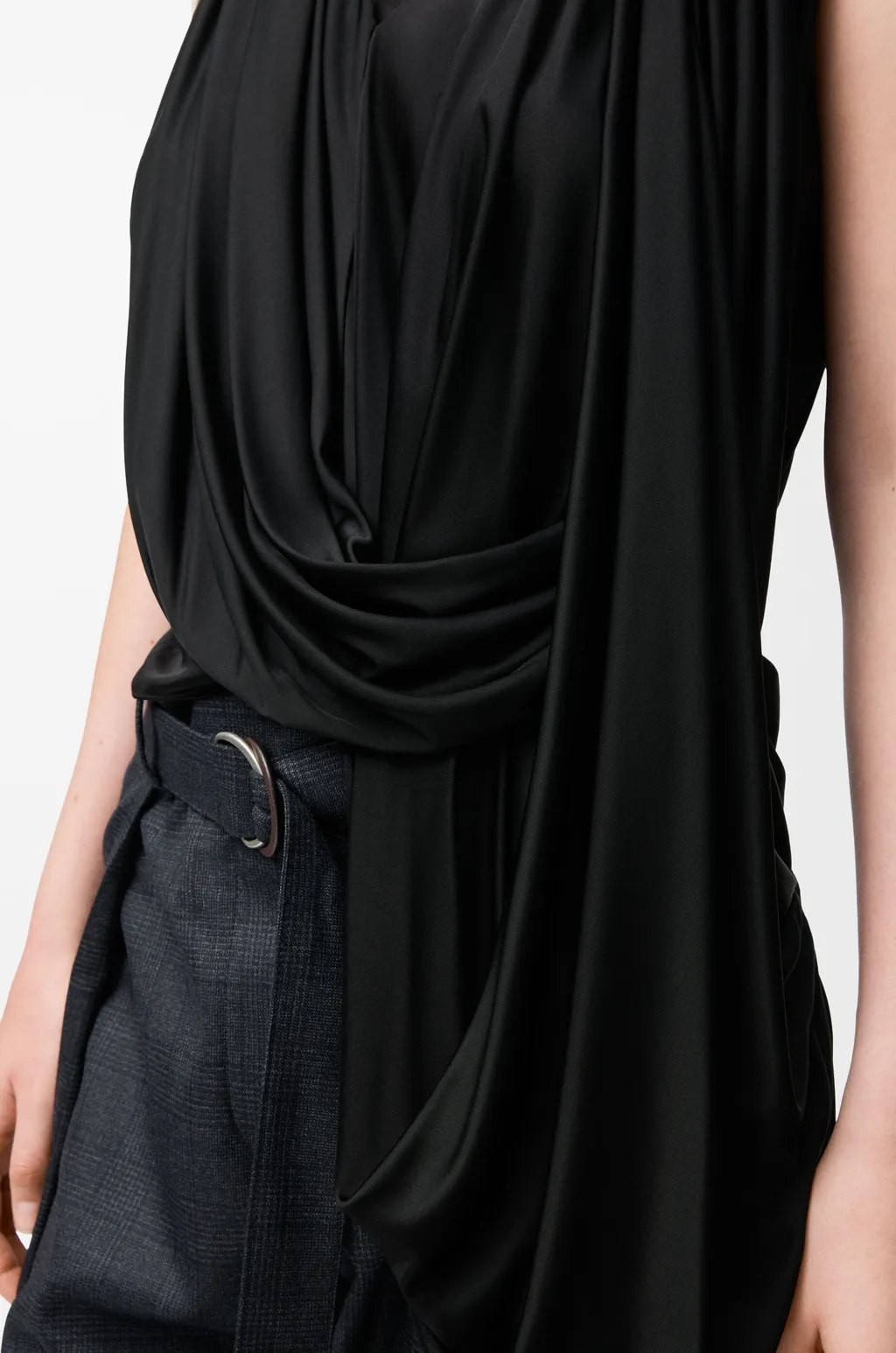 Draped Top In Viscose