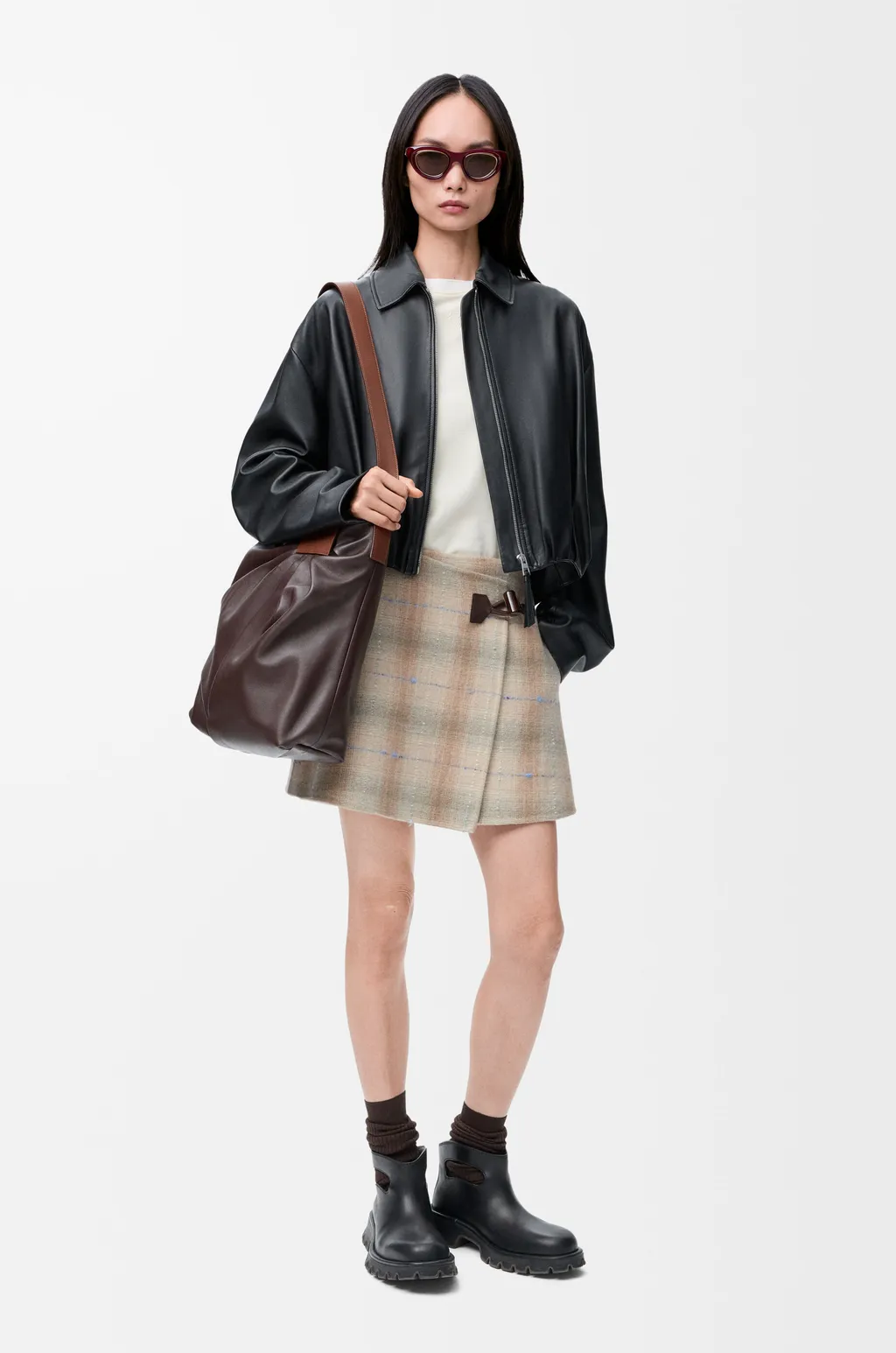 Mini Skirt In Wool And Cashmere Blend