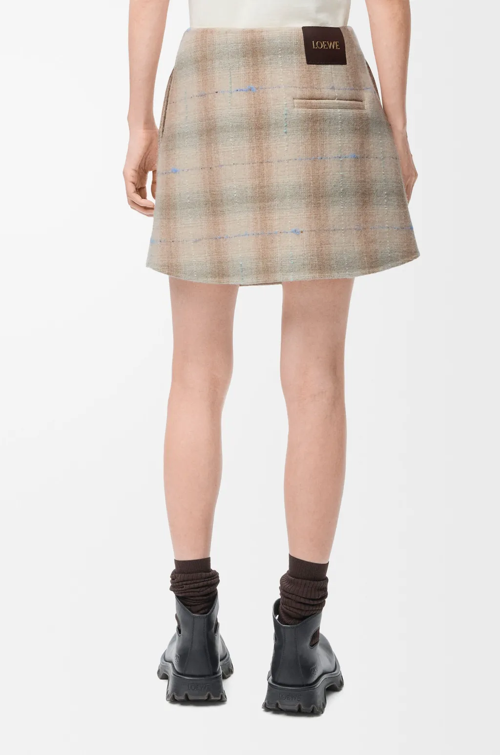 Mini Skirt In Wool And Cashmere Blend