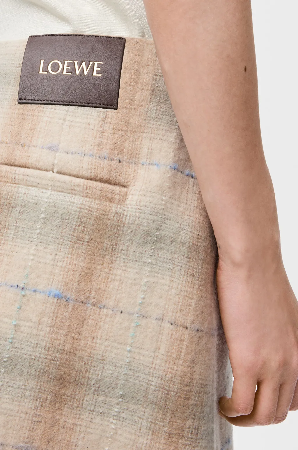 Mini Skirt In Wool And Cashmere Blend