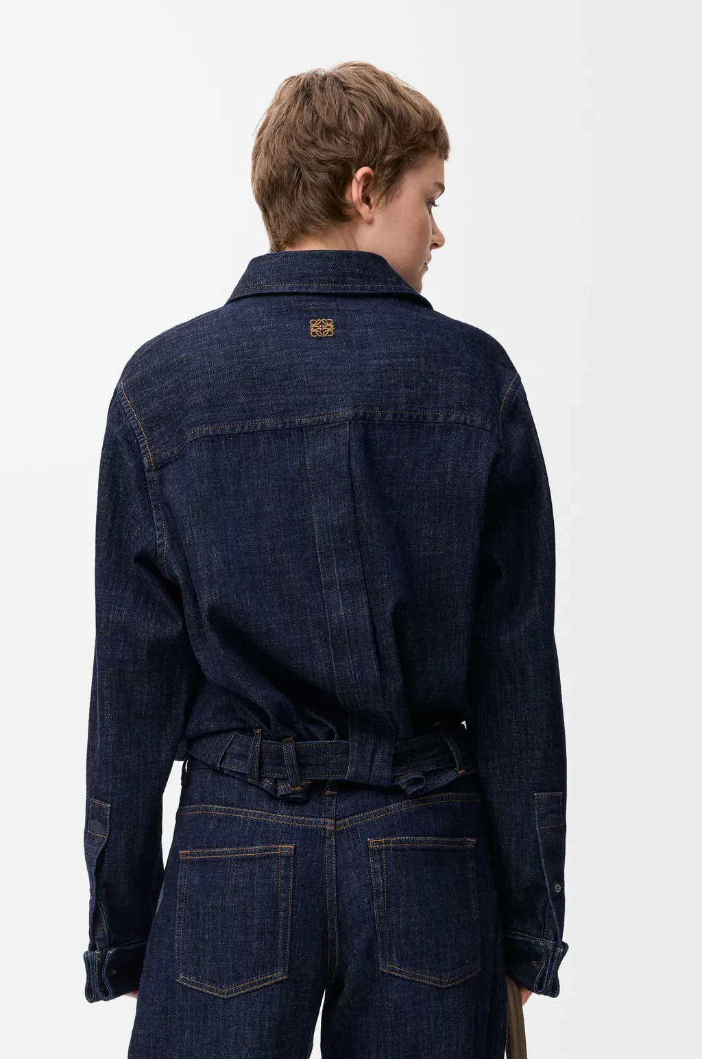 Draped Shirt In Denim