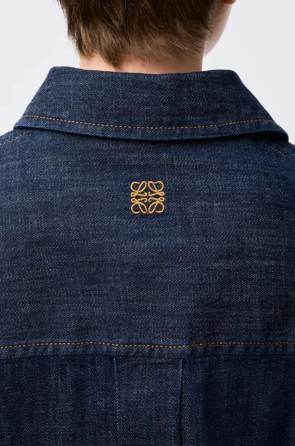 Draped Shirt In Denim