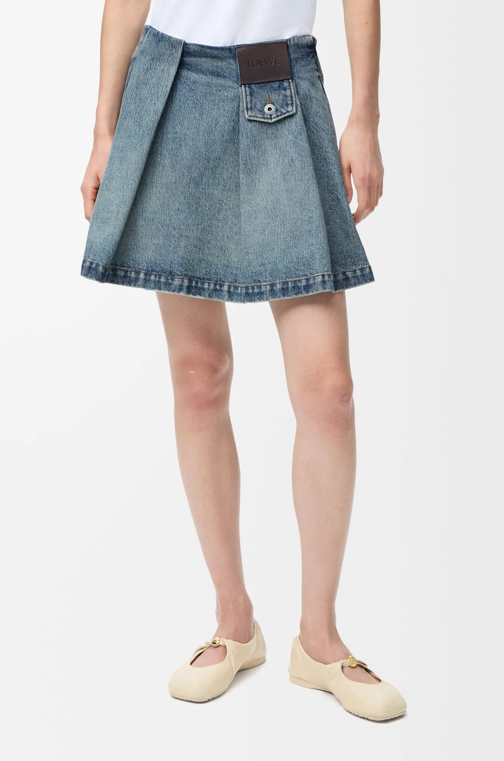 Mini Skirt In Denim
