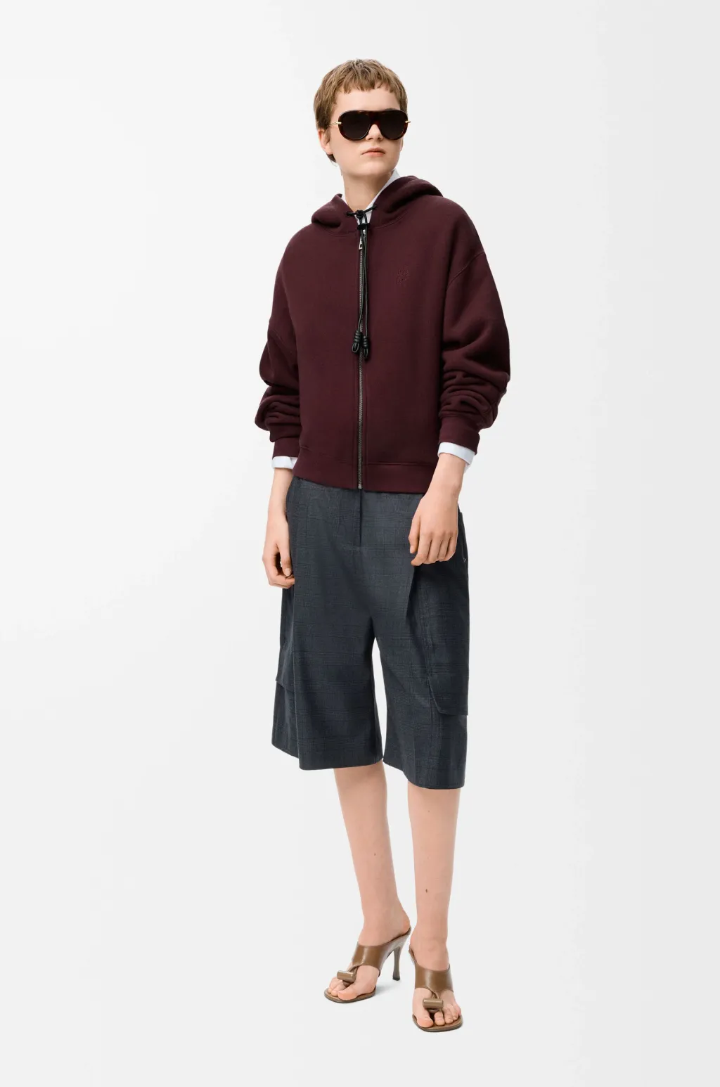 Flamenco Hoodie In Cotton And Cashmere