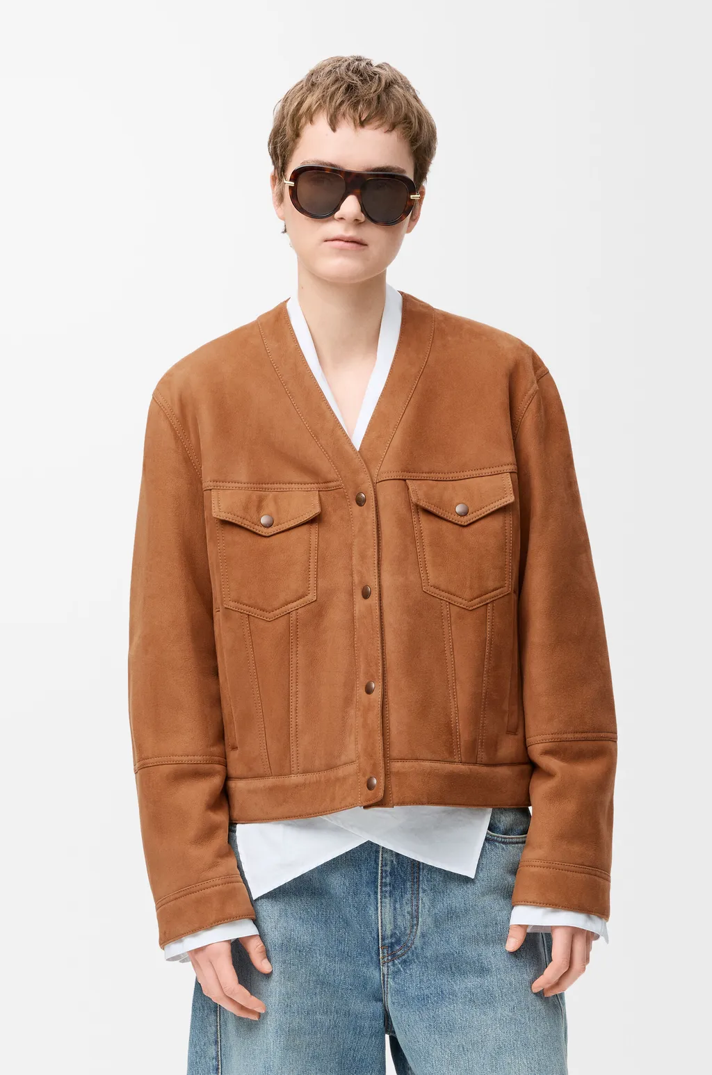 Cardigan In Shearling
