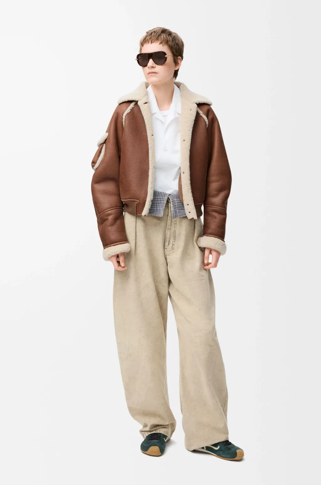 Bomber Jacket In Shearling