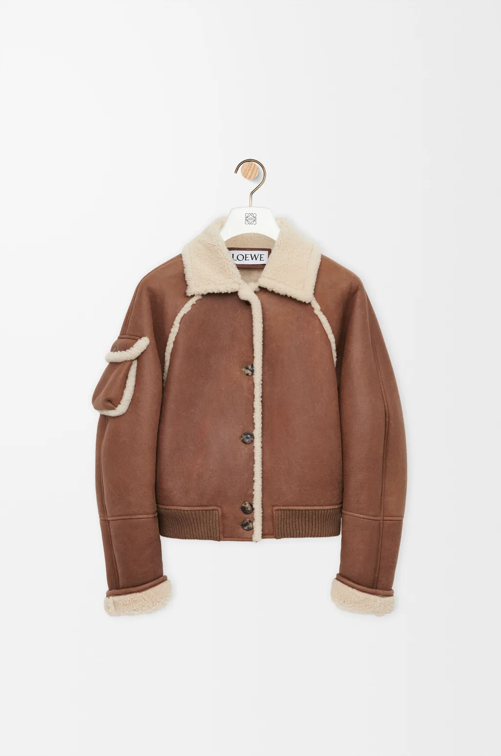 Bomber Jacket In Shearling