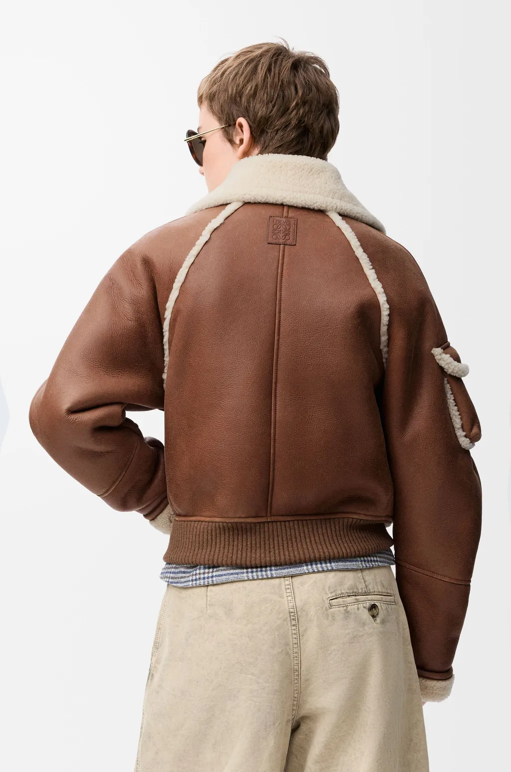 Bomber Jacket In Shearling