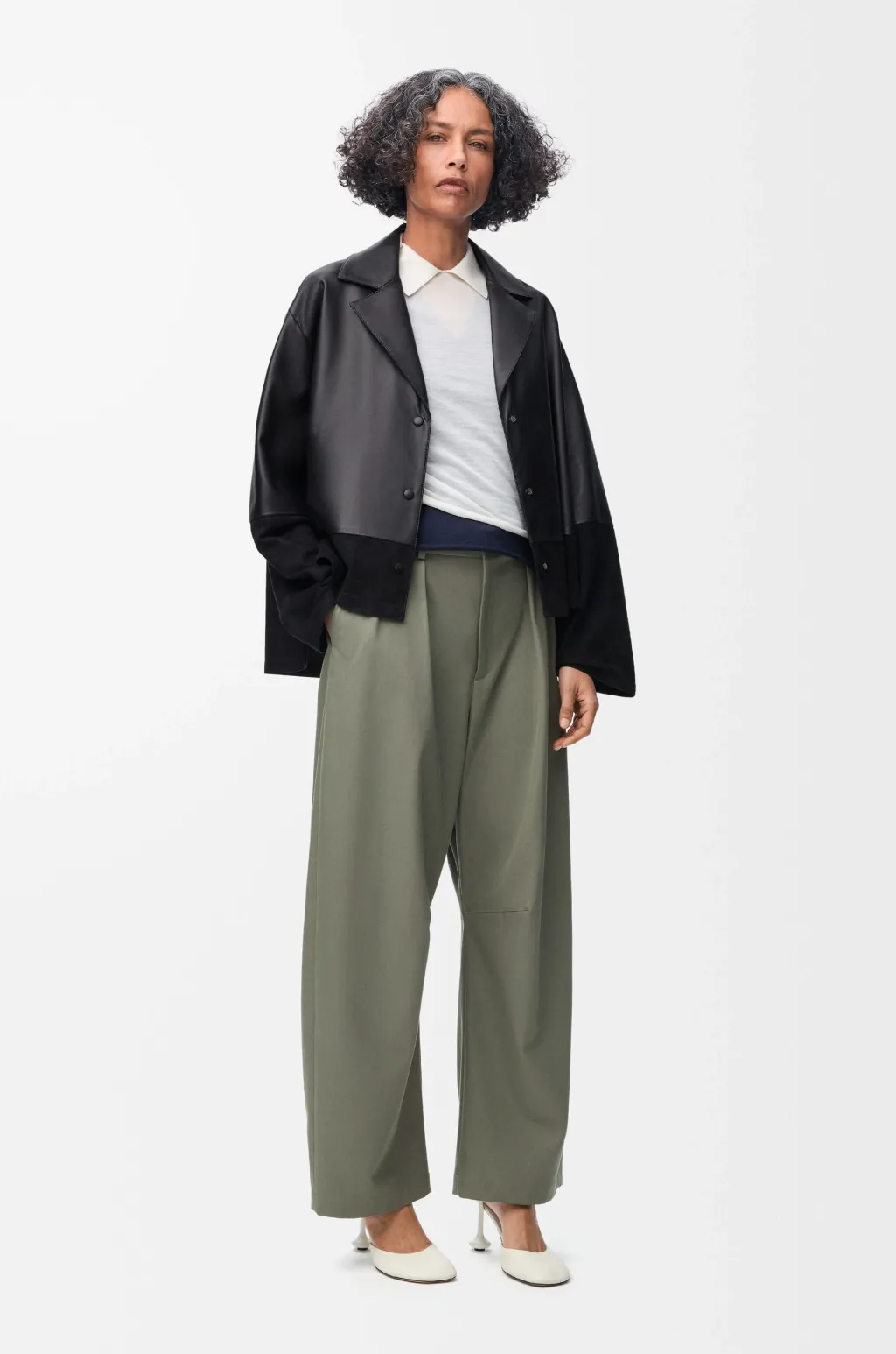 Pyjama Blouse In Nappa Lambskin