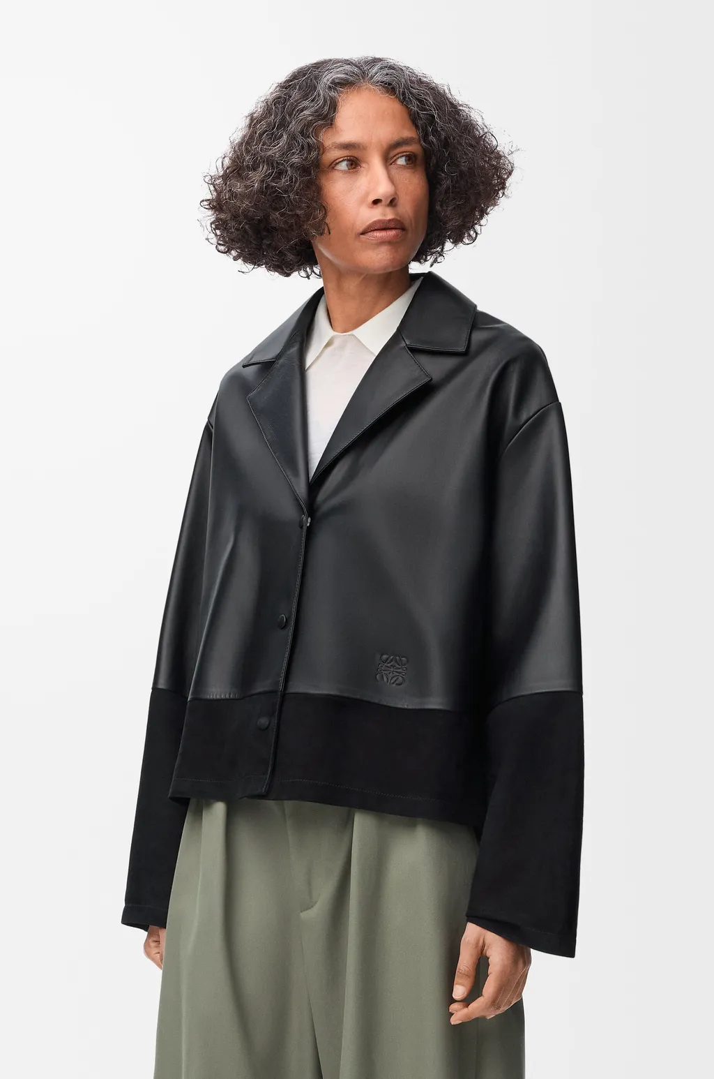 Pyjama Blouse In Nappa Lambskin