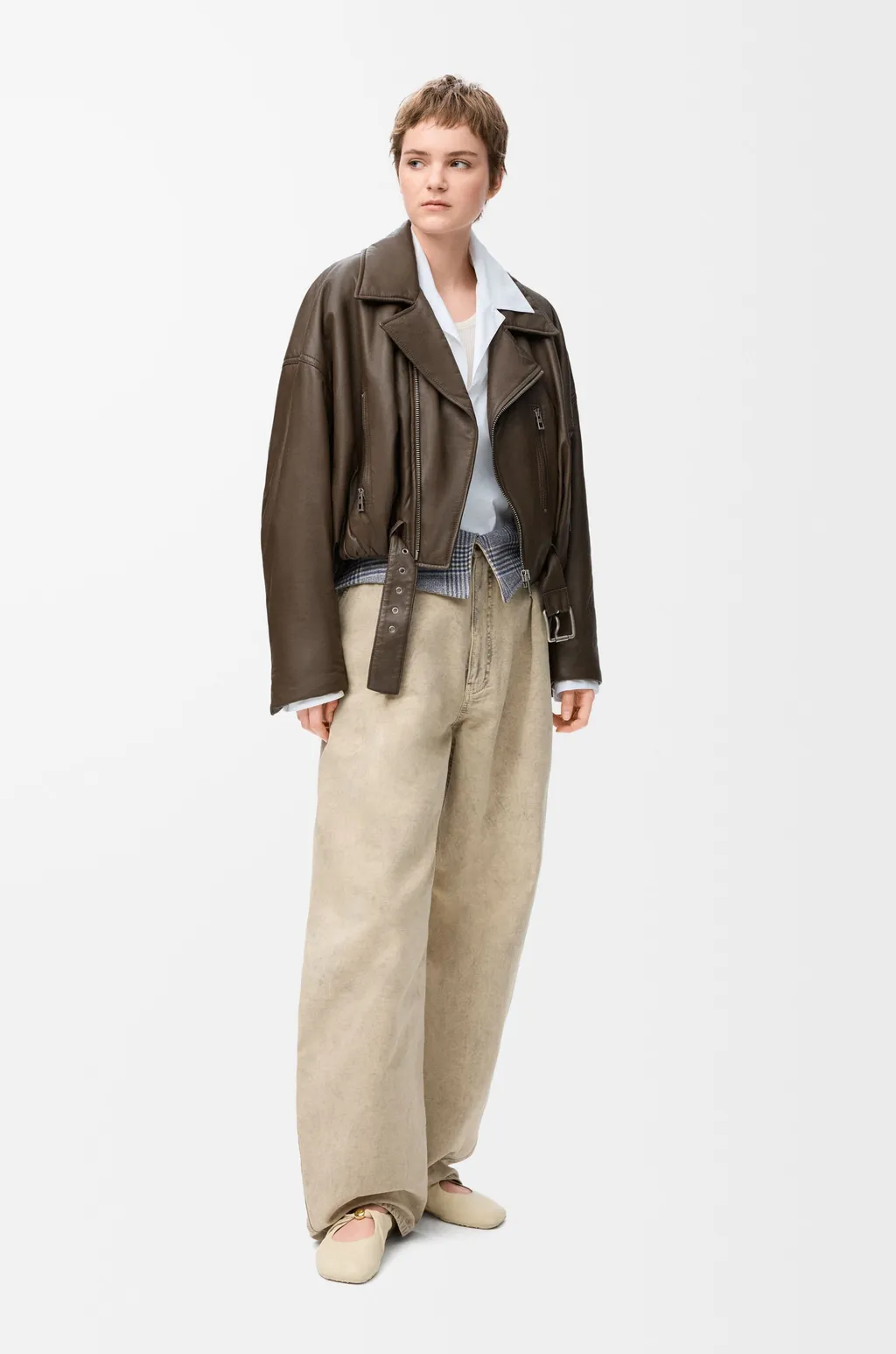 Biker Jacket In Nappa Lambskin