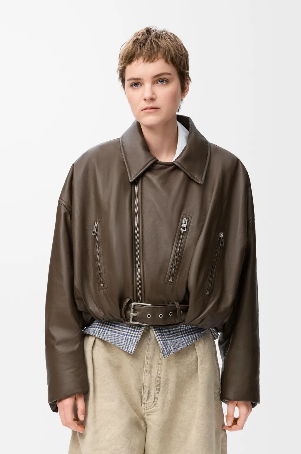 Biker Jacket In Nappa Lambskin