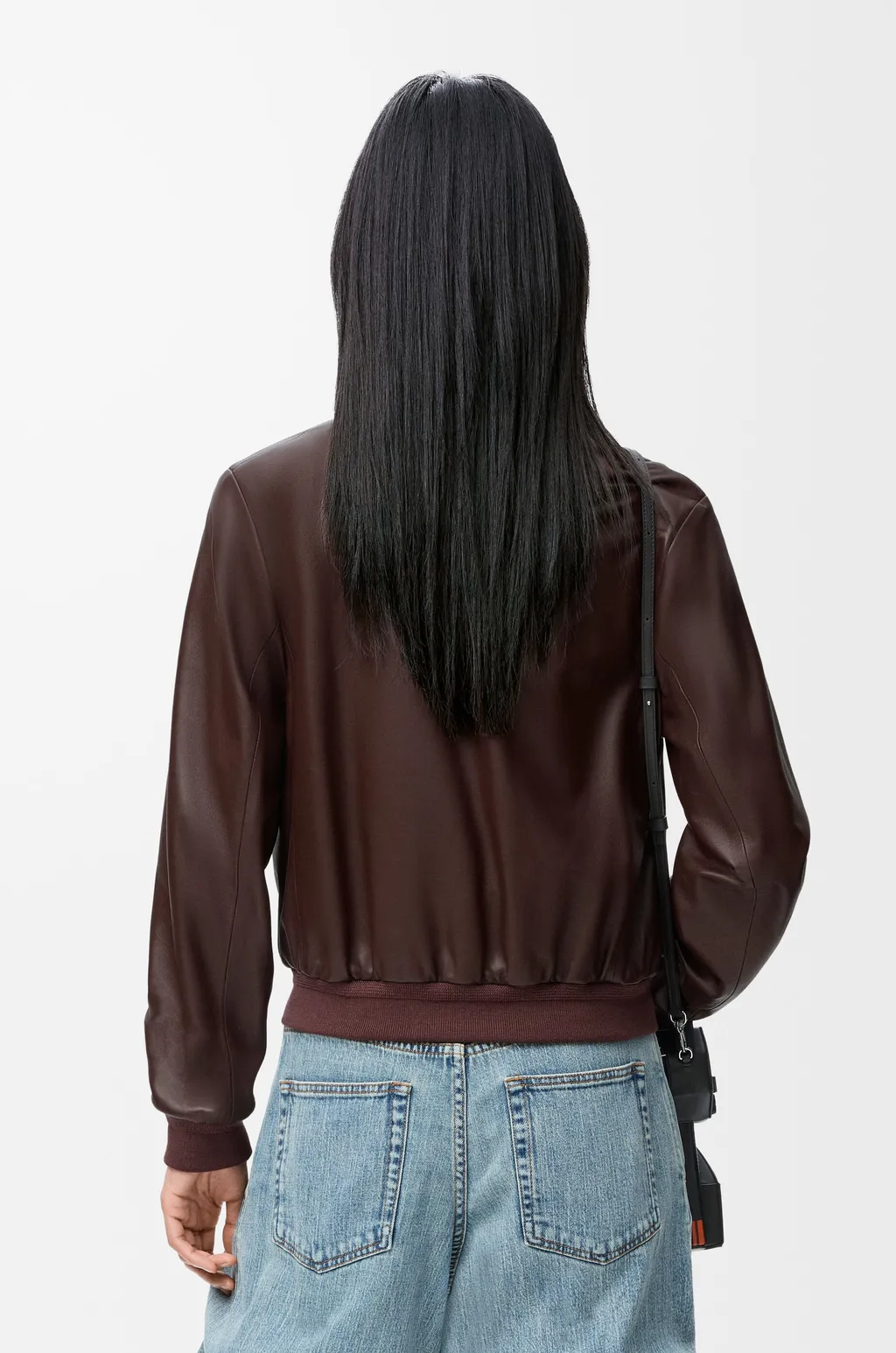 Cropped Jacket In Nappa Lambskin