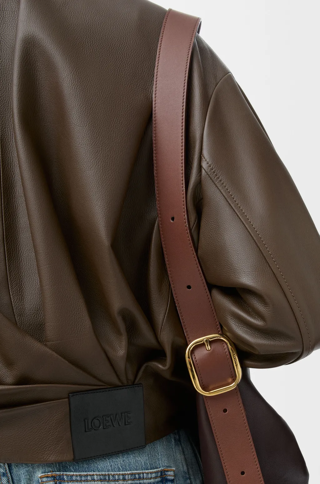 Draped Jacket In Nappa Calfskin