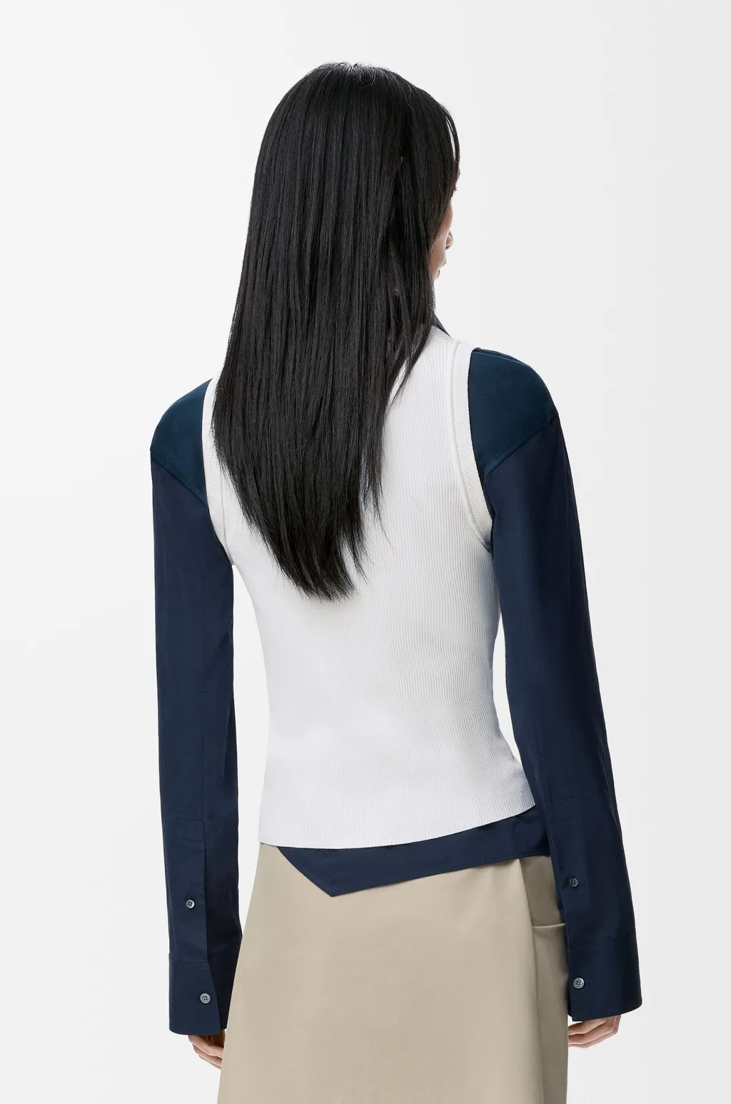 Anagram Tank Top In Stretch Viscose