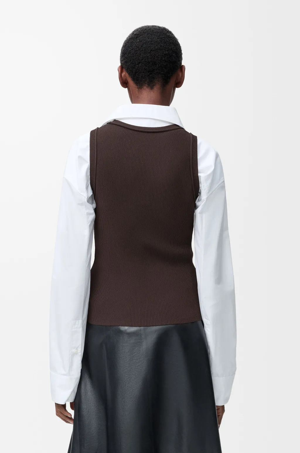 Anagram Tank Top In Stretch Viscose