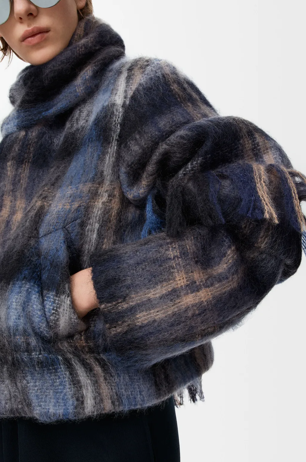 Jacket In Mohair And Wool Blend