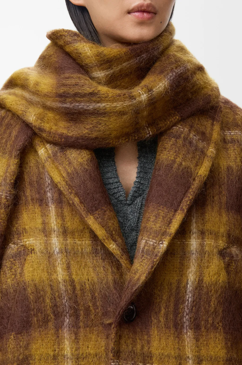 Jacket In Mohair And Wool Blend