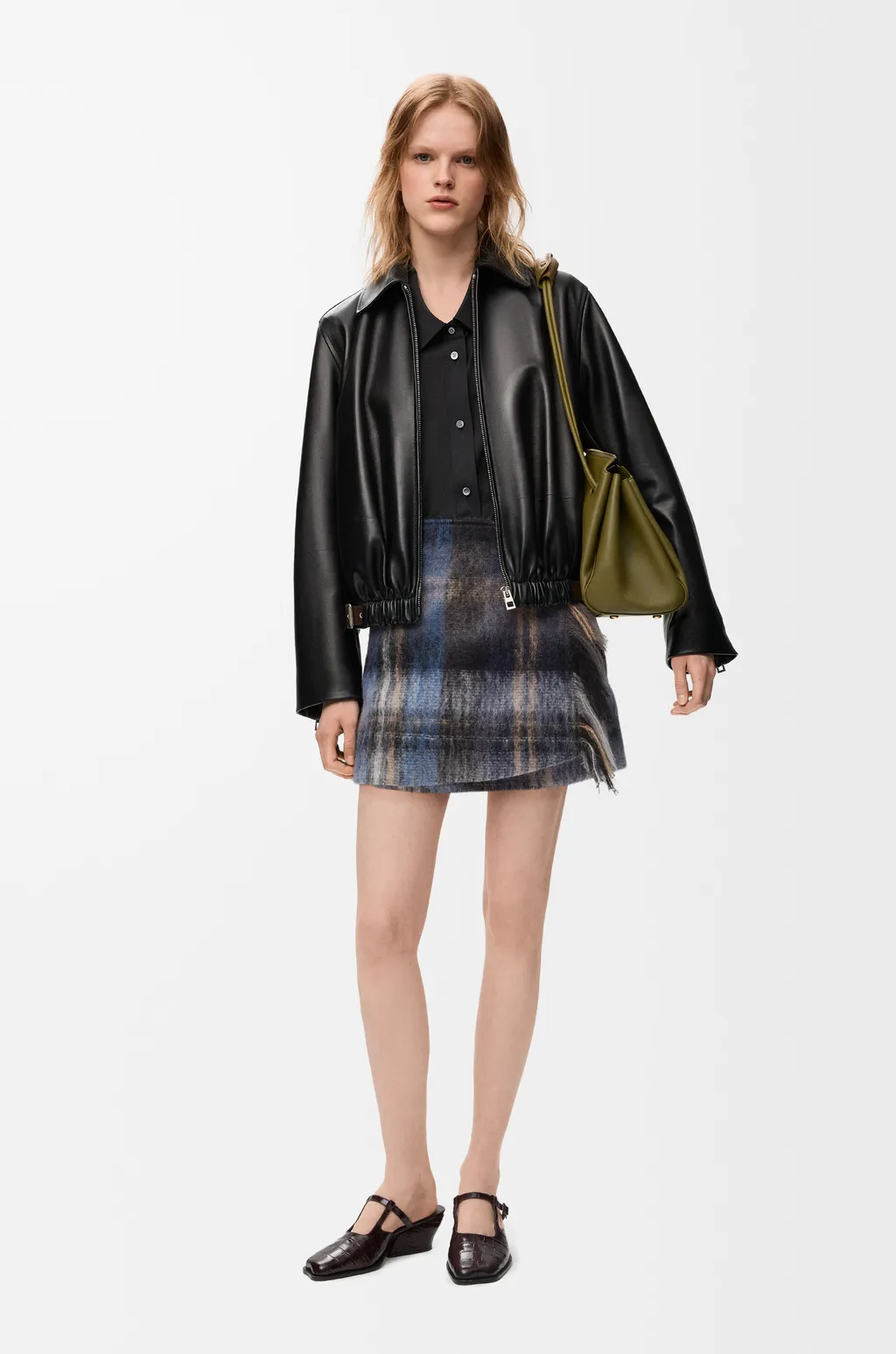 Skirt In Mohair And Wool Blend