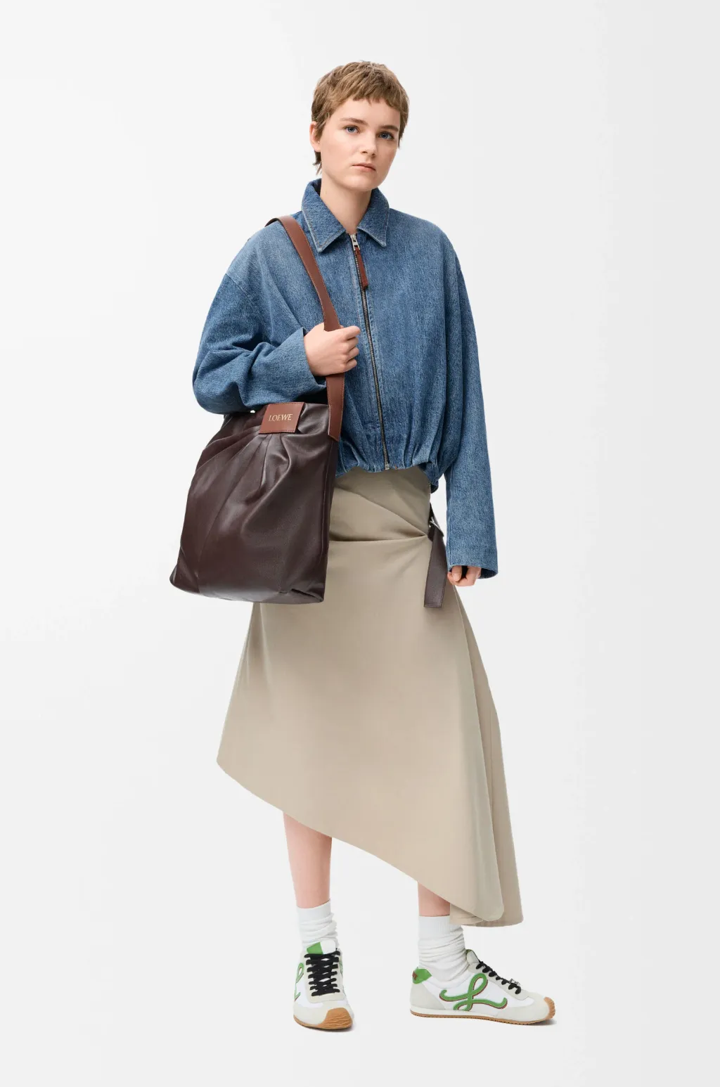 Draped Jacket In Denim
