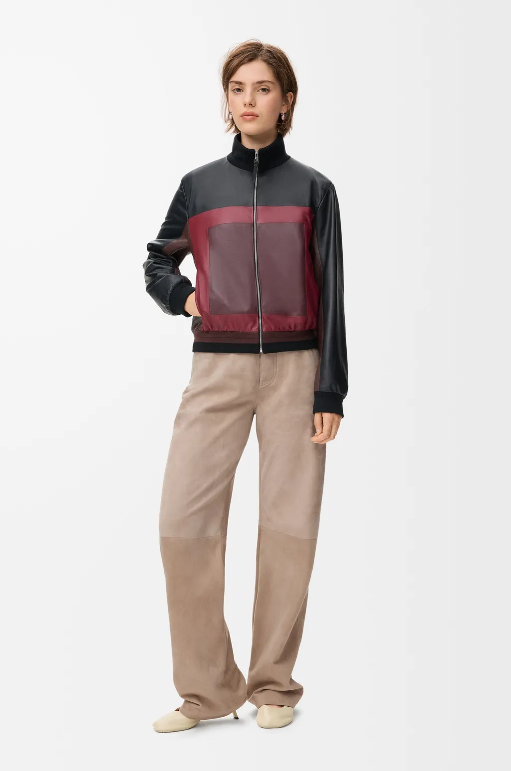 Trousers In Suede Goatskin