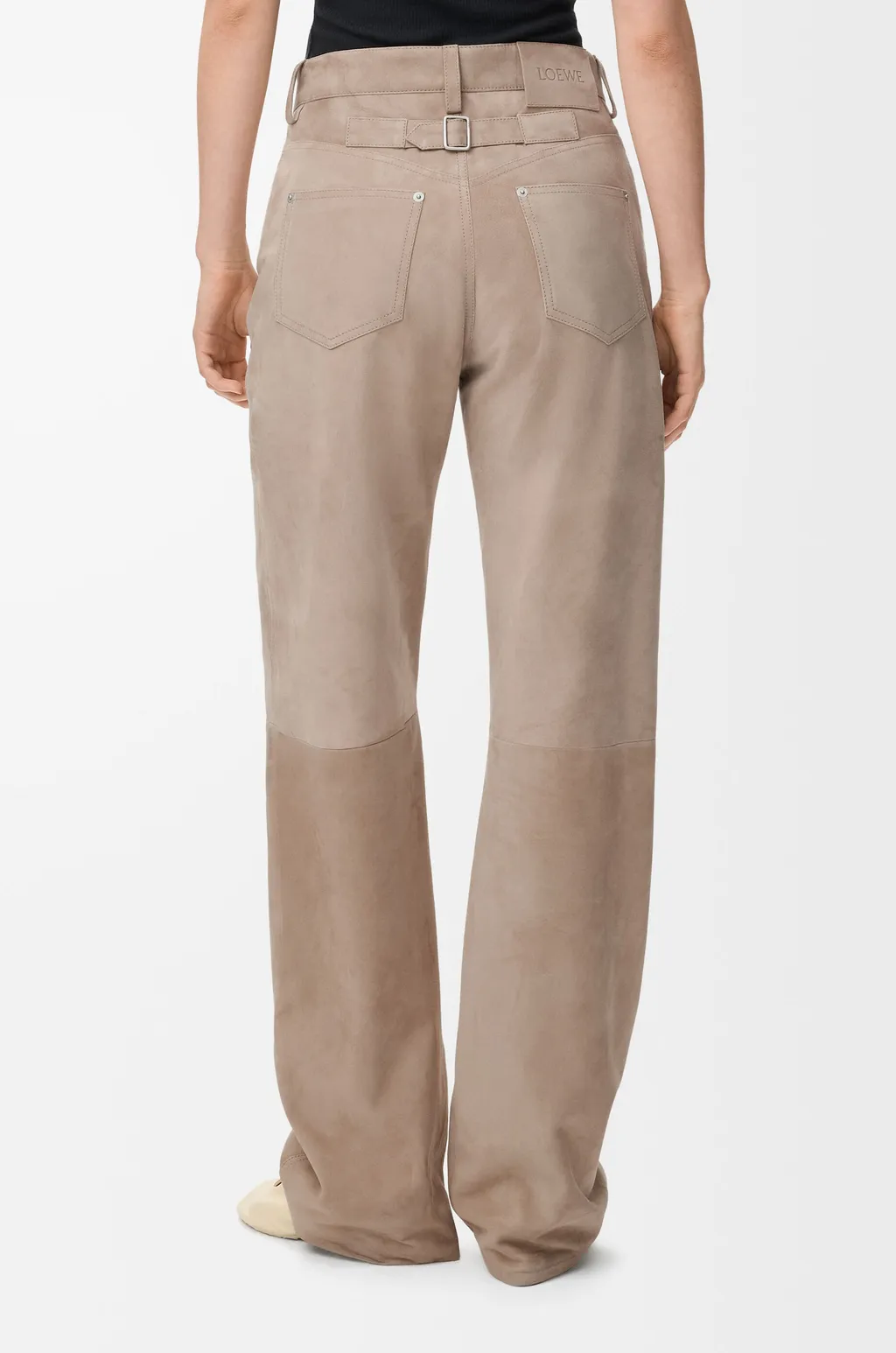 Trousers In Suede Goatskin