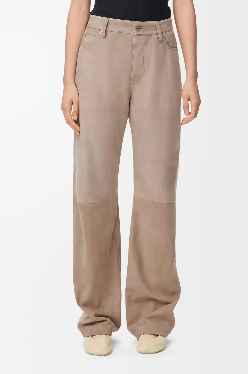 Trousers In Suede Goatskin