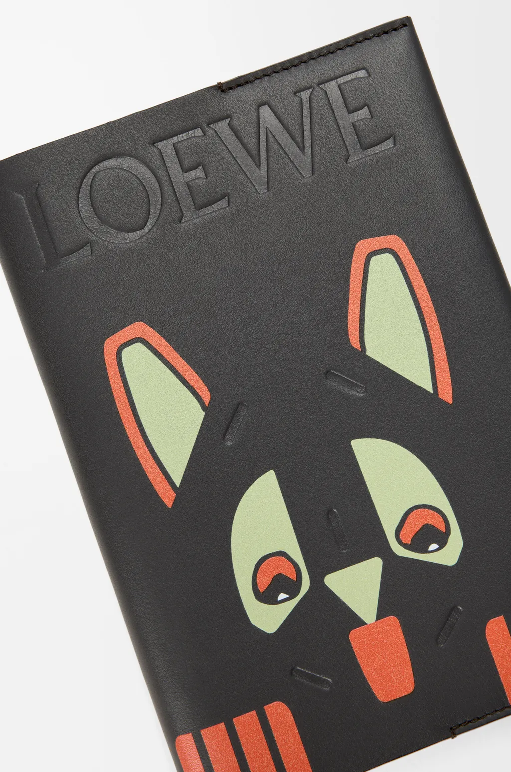 Futurist Cat Notebook In Calfskin