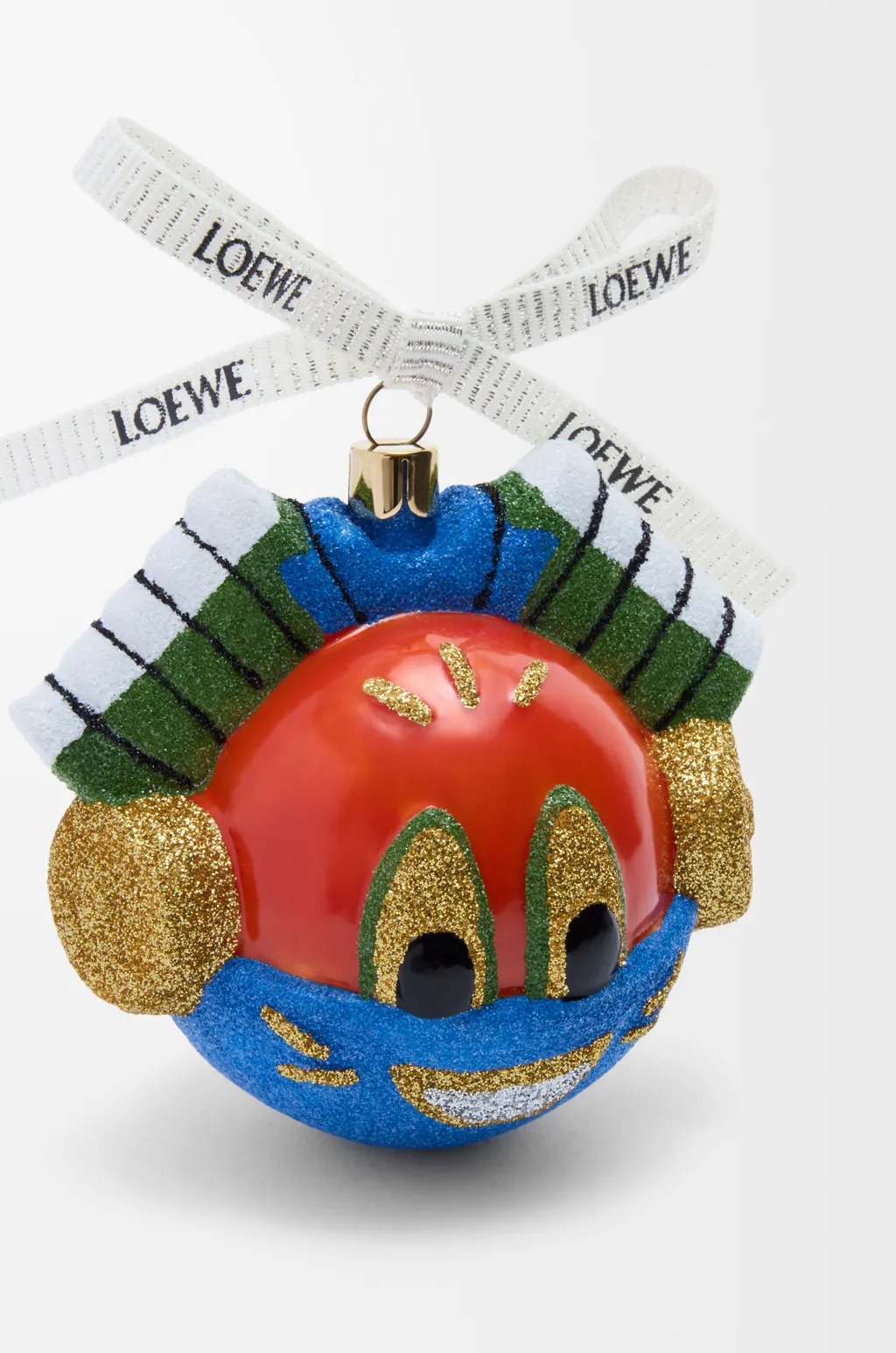 Knight Cat Bauble In Blown Glass