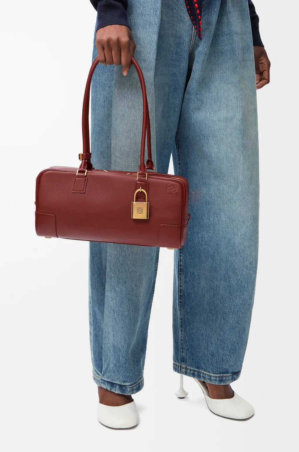 Amazona 31 Cropped Bag In Shiny Calfskin
