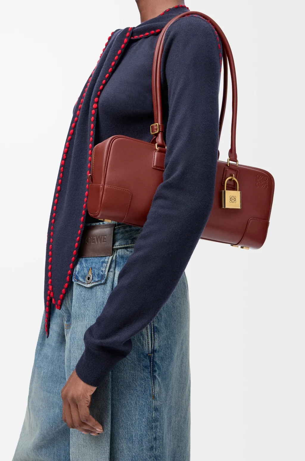 Amazona 31 Cropped Bag In Shiny Calfskin